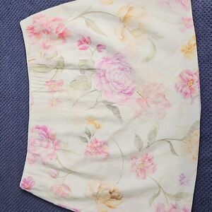 Antonio Melani Linen Mini Skirt: Ivory/Floral: Size- 14